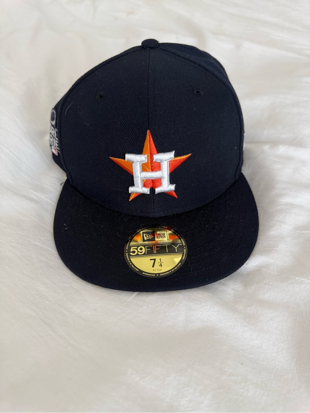New Era Houston Astros Navy Fitted 59FIFTY Cap with Orange Star Logo